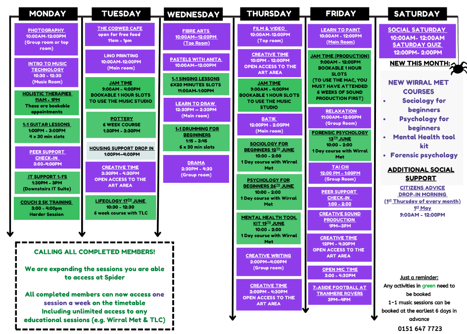 Spiderprojectjunetimetable
