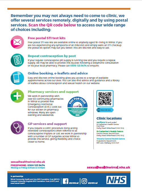 Sexual Health Wirral Timetable 2026 Pg 2
